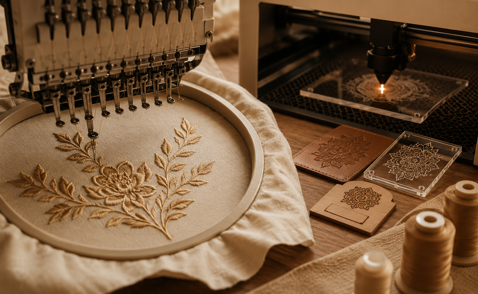 Luxury Embroidery & Engraving Workshop